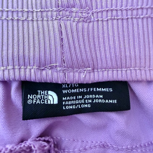 The North Face Purple Herringbone Active Shorts Womens XL Hiking Running - Picture 3 of 11